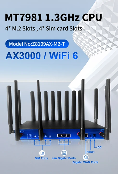 AX3000 WIFI6 MT7981 1.3GHZCPU