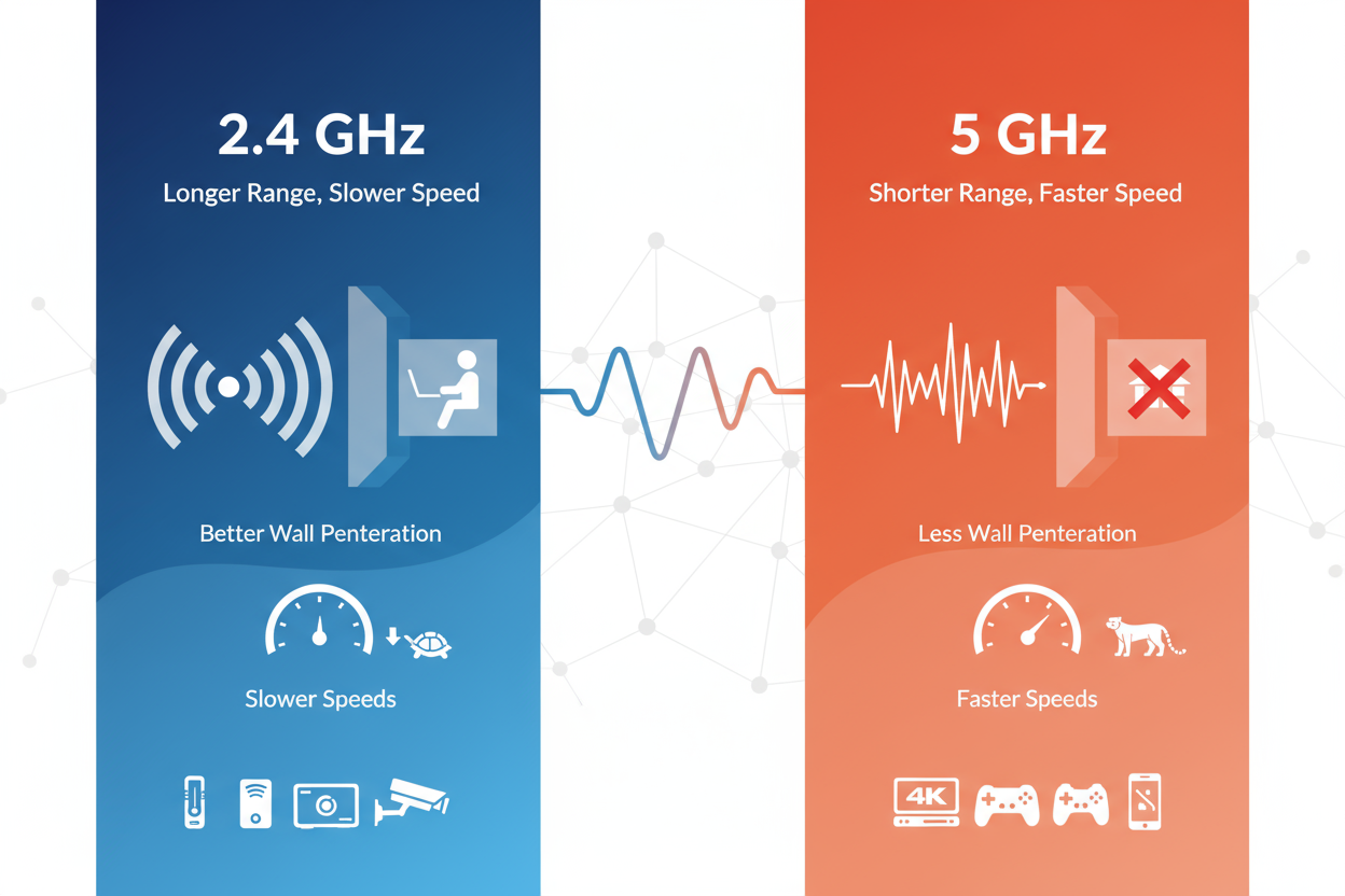 2.4 GHz vs 5 GHz WiFi: Optimize Your Home Network
