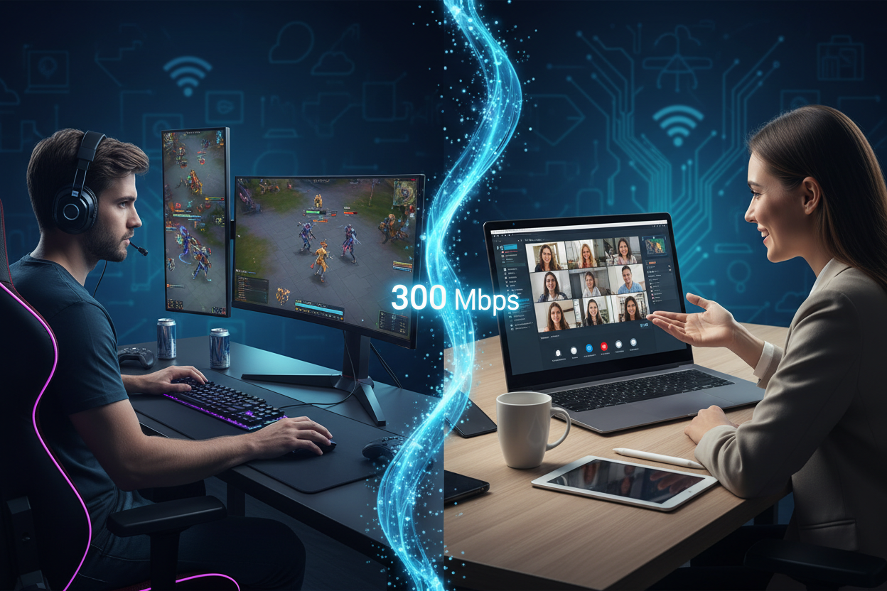 300 Mbps: Fast Enough for Gaming & Remote Work?