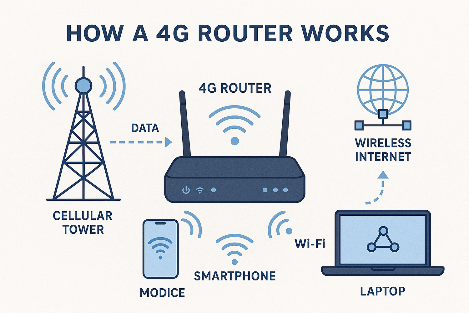 4G Router ทำงานอย่างไร? เข้าใจเทคโนโลยีเบื้องหลังการเชื่อมต่ออินเทอร์เน็ตไร้สาย - ZBTWIFI