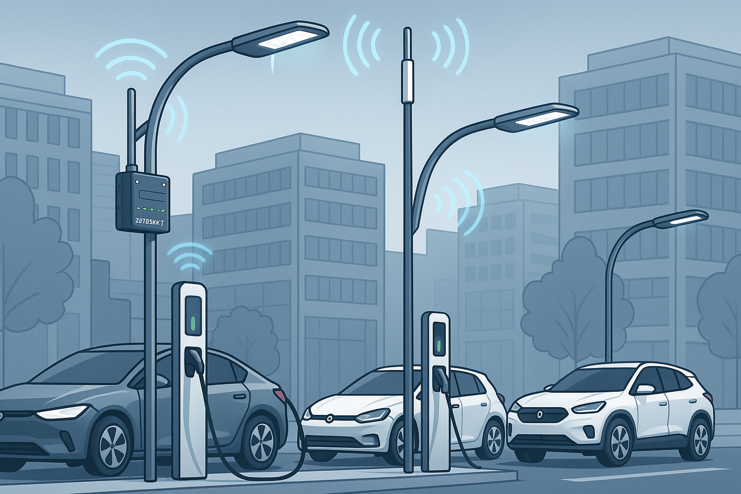 Application of Z2105AX-T in Municipal Street Light Charging Stations with 4G/5G - ZBTWIFI