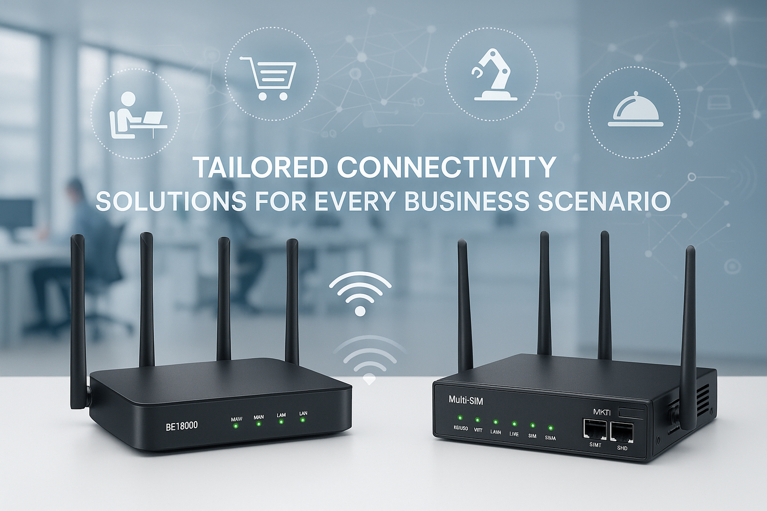 BE19000 & Multi-SIM Routers: Tailored Connectivity Solutions for Every Business Scenario