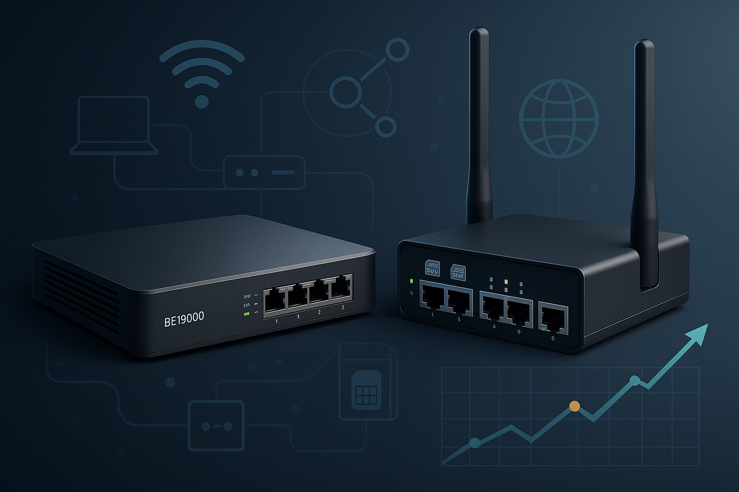 Enterprise Network Optimization: BE19000 & Multi-SIM Router Performance Report