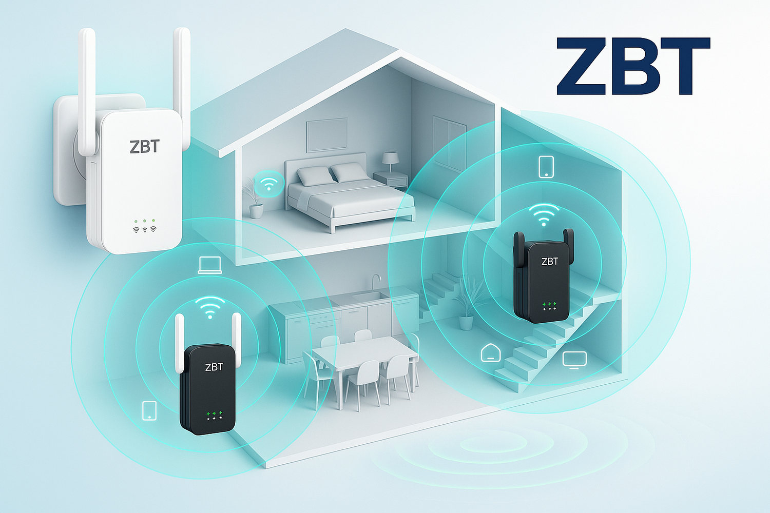 Expand Your Wi-Fi Coverage with ZBT Range Extenders - ZBTWIFI
