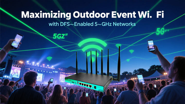Maximizing Outdoor Event Wi‑Fi with DFS‑Enabled 5 GHz Networks - ZBTWIFI
