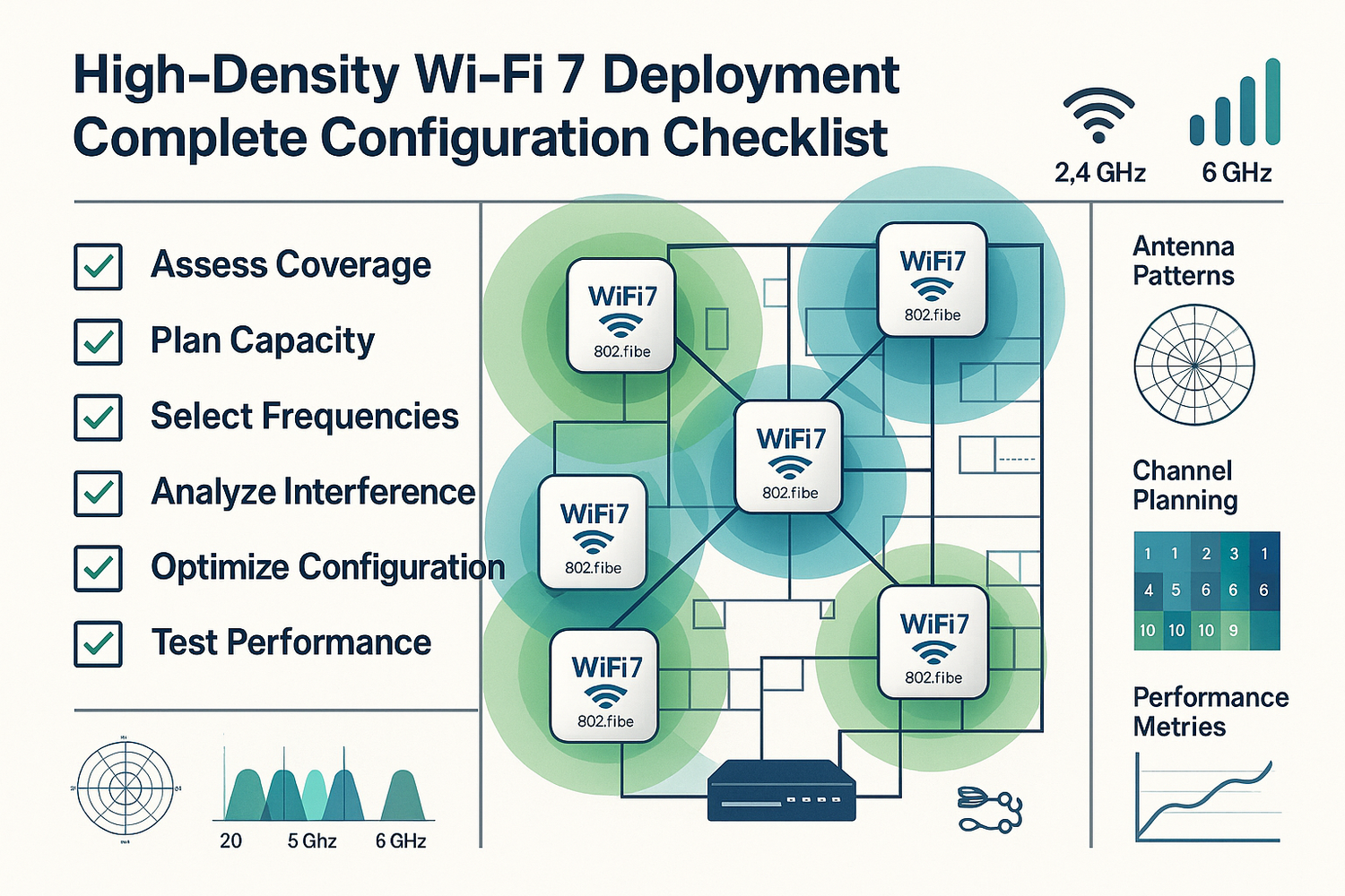 High-Density Wi-Fi 7 Deployment – Complete Configuration Checklist
