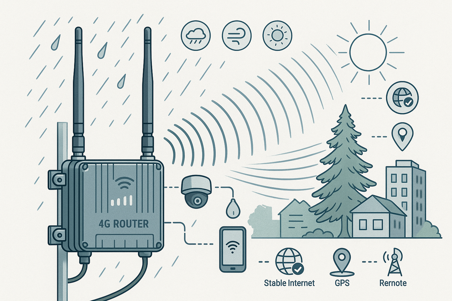 How 4G Routers Overcome Specific Outdoor Network Challenges - ZBTWIFI