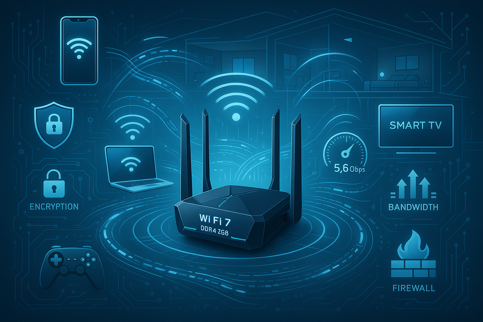 How DDR4 2GB WiFi 7 Routers Optimize Home Networks and Security – ZBTWIFI