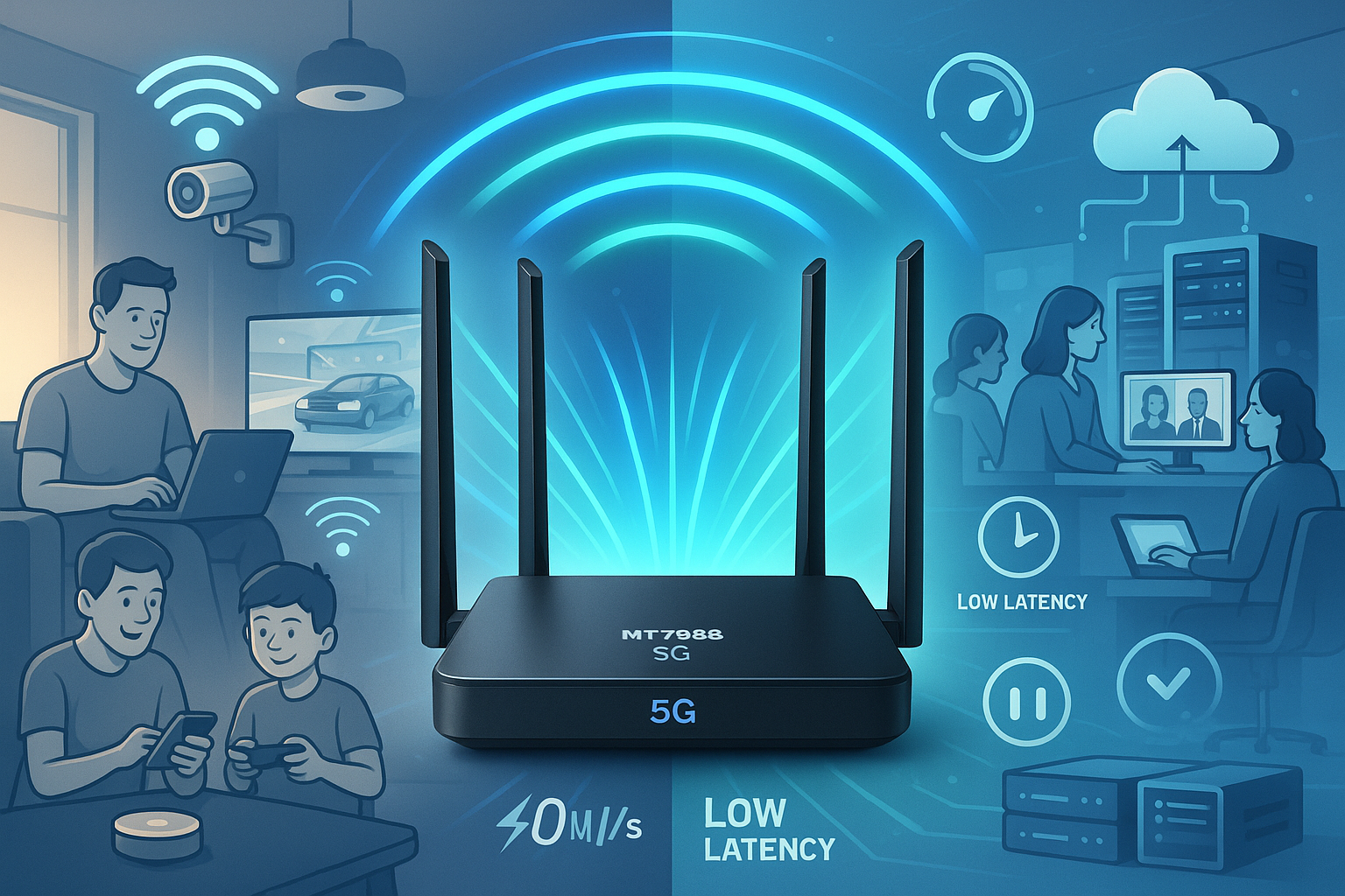 How the MT7988 5G Router Transforms Home and Business Networks – ZBTWIFI