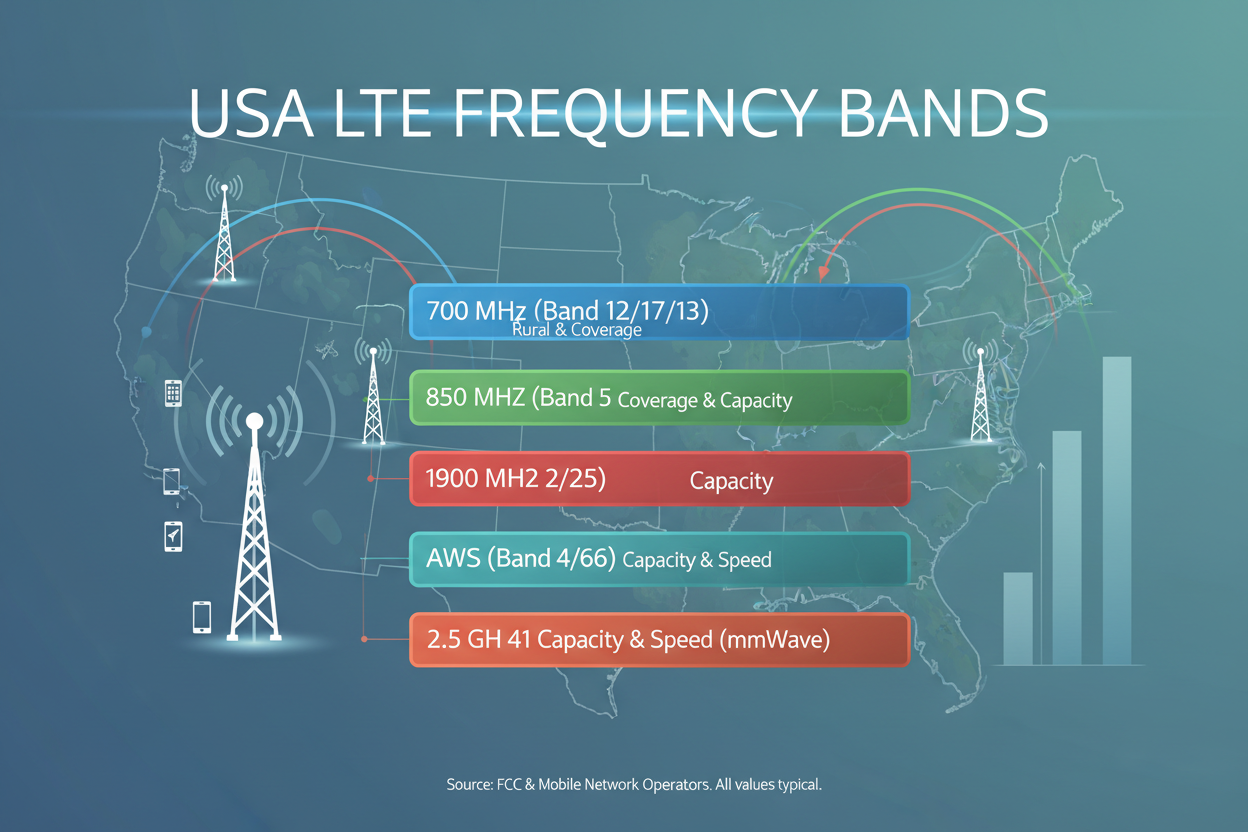 LTE Frequency Bands: A Comprehensive USA Guide – ZBTWIFI