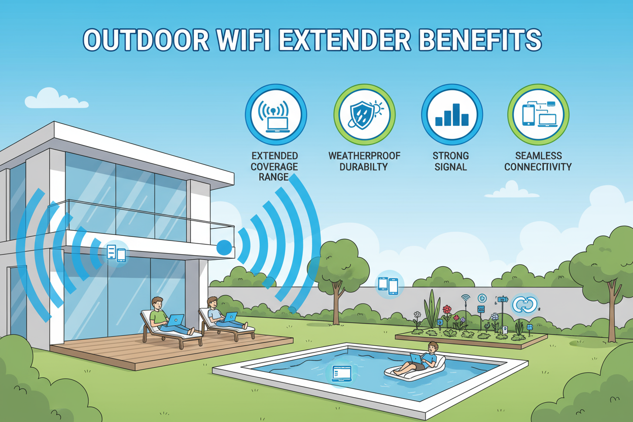 Top Benefits of Outdoor WiFi Extenders