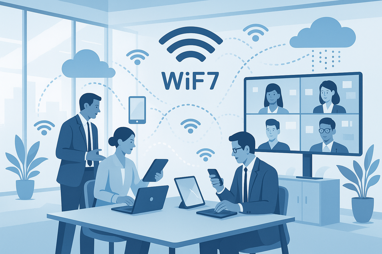 Wi-Fi 7 for Enterprise Productivity – Boosting Collaboration and Cloud Workflows