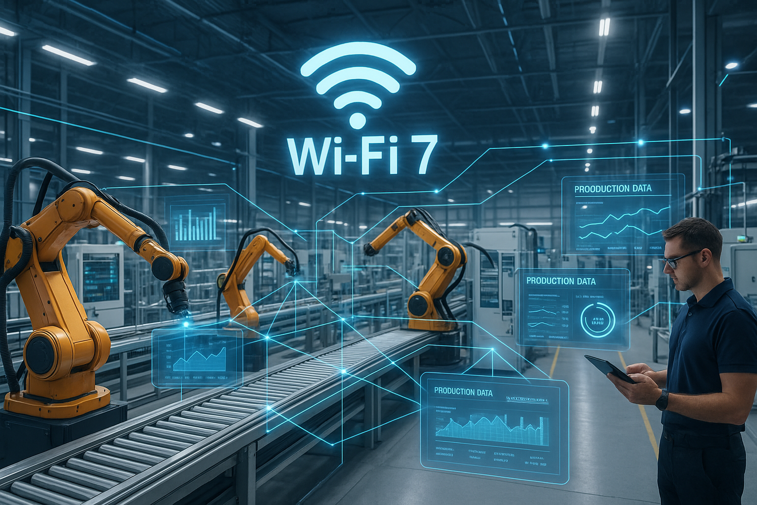 Wi-Fi 7 for Manufacturing – Optimizing Operations and Enhancing Industrial IoT Connectivity