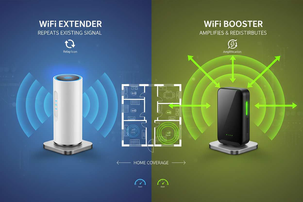 WiFi Extender vs Booster: Improve Coverage & Speed