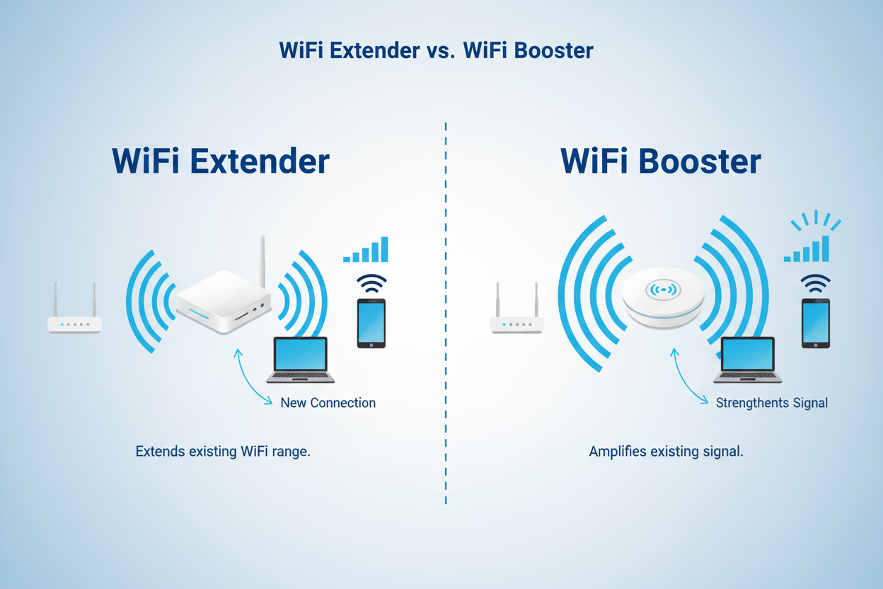 WiFi Extenders vs. Boosters: Key Differences Explained