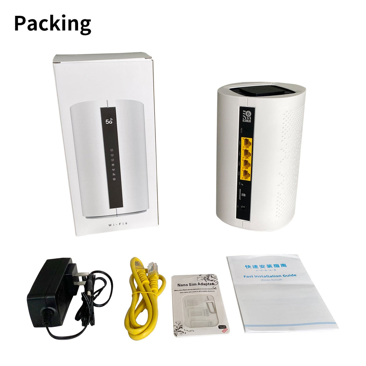 MT7981 Dual SIM 5G CPE AX3000 WiFi 6 Z8105AX-C Router – ZBTWIFI