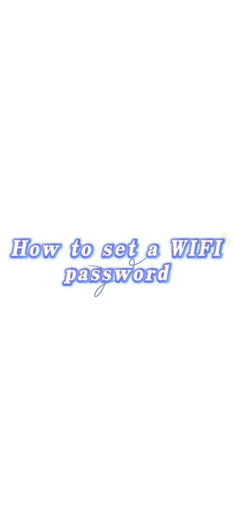 How to set a WiFi password